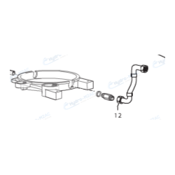 4.618.0067 - FLEXIBLE INTERNE ENTRE CHAUDIERE ET POMPE POUR MEK 1108