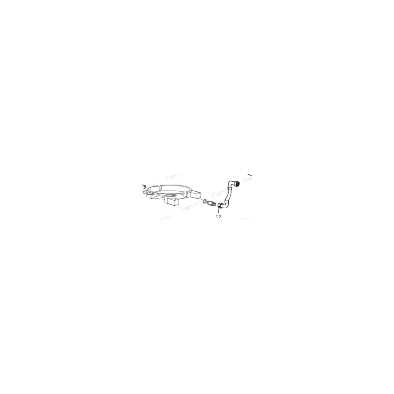 4.618.0067 - FLEXIBLE INTERNE ENTRE CHAUDIERE ET POMPE POUR MEK 1108