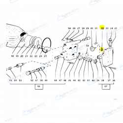 3.200.0018 - JOINT DE CYLINDRE POUR NETTOYEUR HP LAVOR