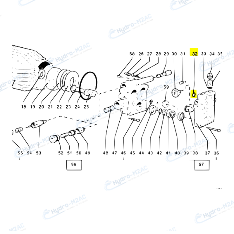 3.200.0018 - JOINT DE CYLINDRE POUR NETTOYEUR HP LAVOR