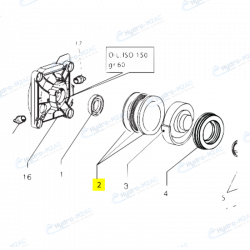 6.005.006 - KIT COMPLET 3 JOINTS D'HUILE LAVOR