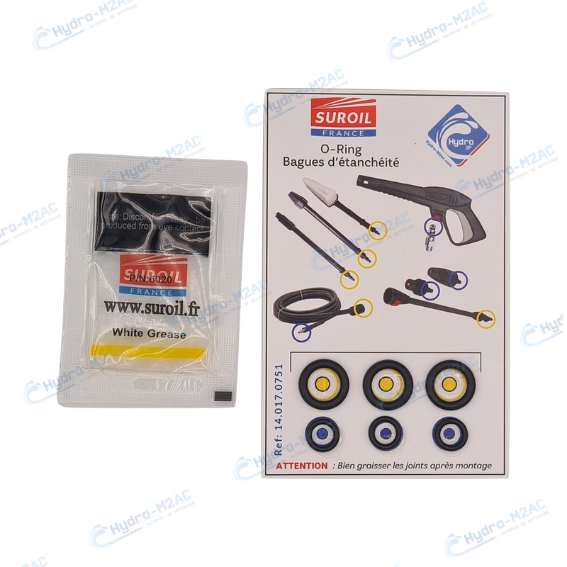 14.017.0751 - KIT 2x3 JOINTS ACCESSOIRES SUROIL GP + GRAISSE 3G