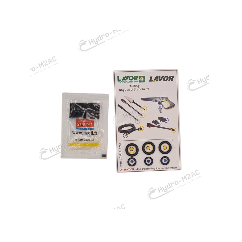 KIT JOINTS POUR ACCESSOIRES LAVOR GRAND PUBLIC + GRAISSE 3G - image 1