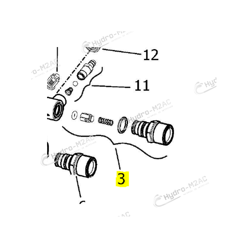 KIT 307 RACCORD LAITON POMPE - image 1