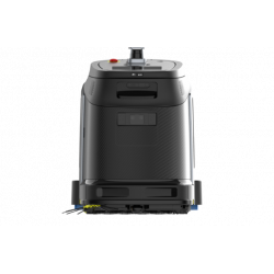 Vue frontale du robot nettoyeur de sol commercial Phantas Gausium 4-en-1 IA modèle 872157 avec brosses latérales visibles