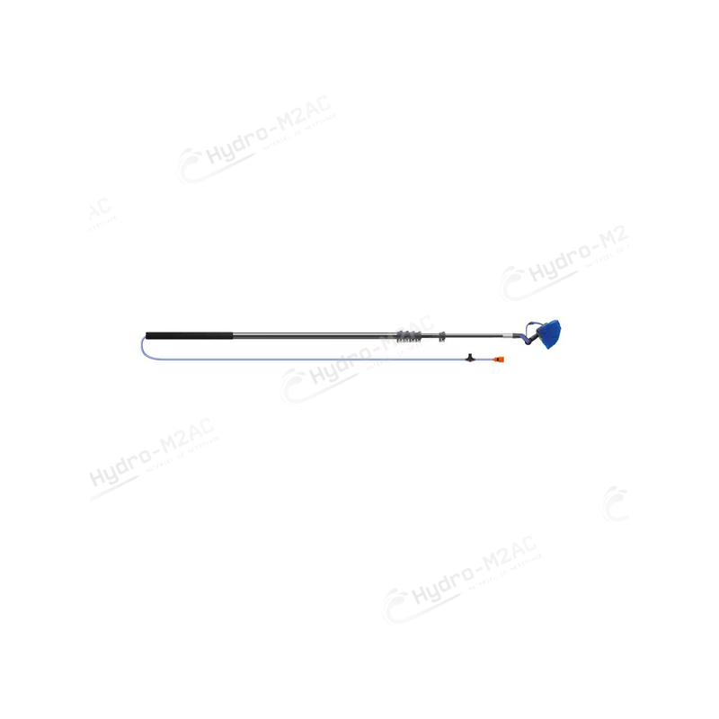 BROSSE DE LAVAGE TÉLESCOPIQUE BASSE PRESSION 10M – ALUMINIUM - image 1