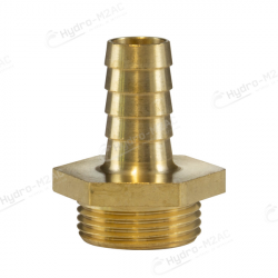 RACCORD DROIT CANNELE 3/4M-13 LAITON - image 1