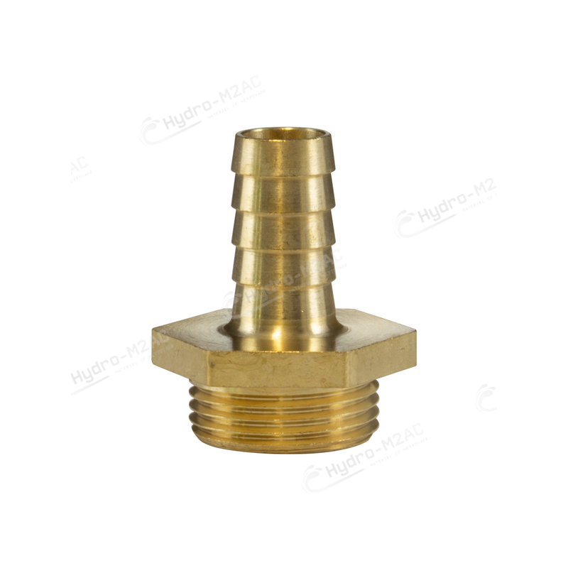 RACCORD DROIT CANNELE 3/4M-13 LAITON - image 1