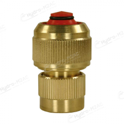 RACCORD RAPIDE LAITON 3/4" AVEC CLAPET - image 1