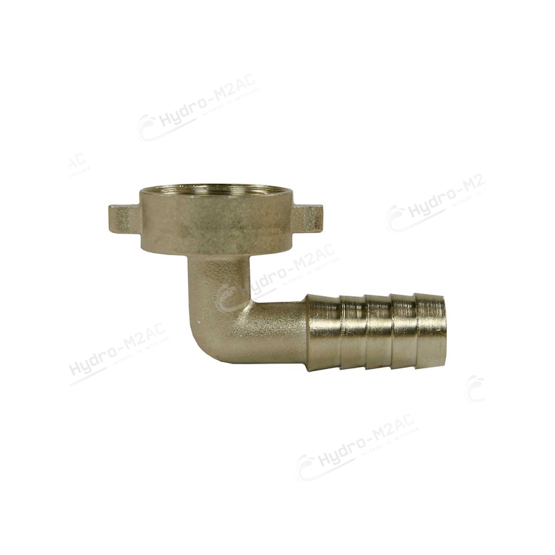 RACCORD COUDE CANNELÉ 3 PIÈCES 3/4 F-10 LAITON - image 1