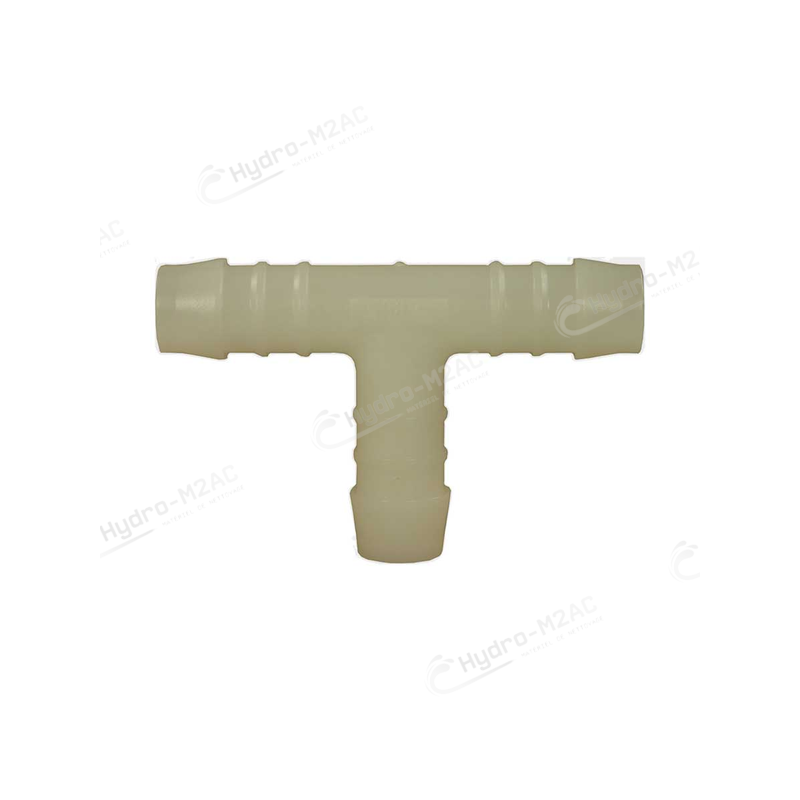 RACCORD CANNELÉ EN T 06 PVC - image 1