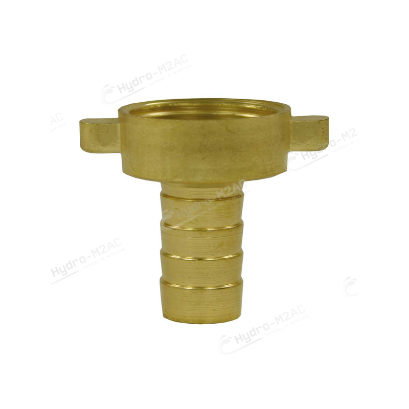 RACCORD DROIT CANNELÉ 3 PIÈCES 3/4 F-19 LAITON - image 1