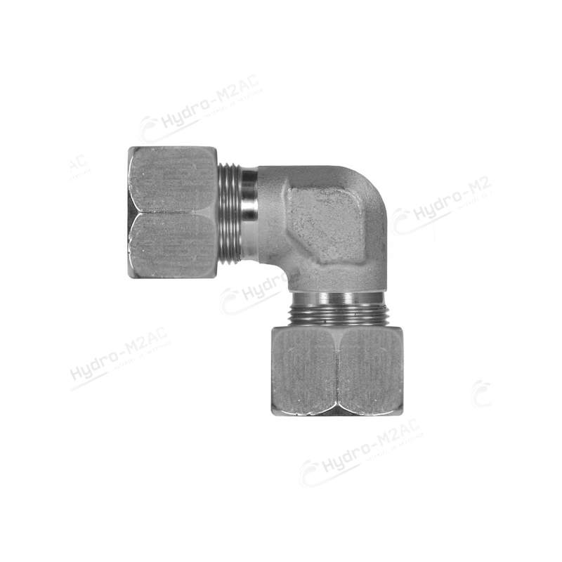 RACCORD À BAGUE COUDÉ TUBE 12 INOX - image 1