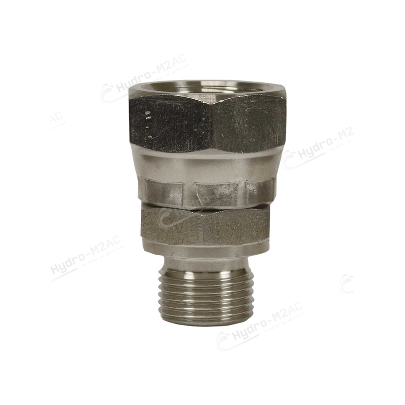 RACCORD DROIT BSP 1/2M:BSP 1/2F INOX - image 1