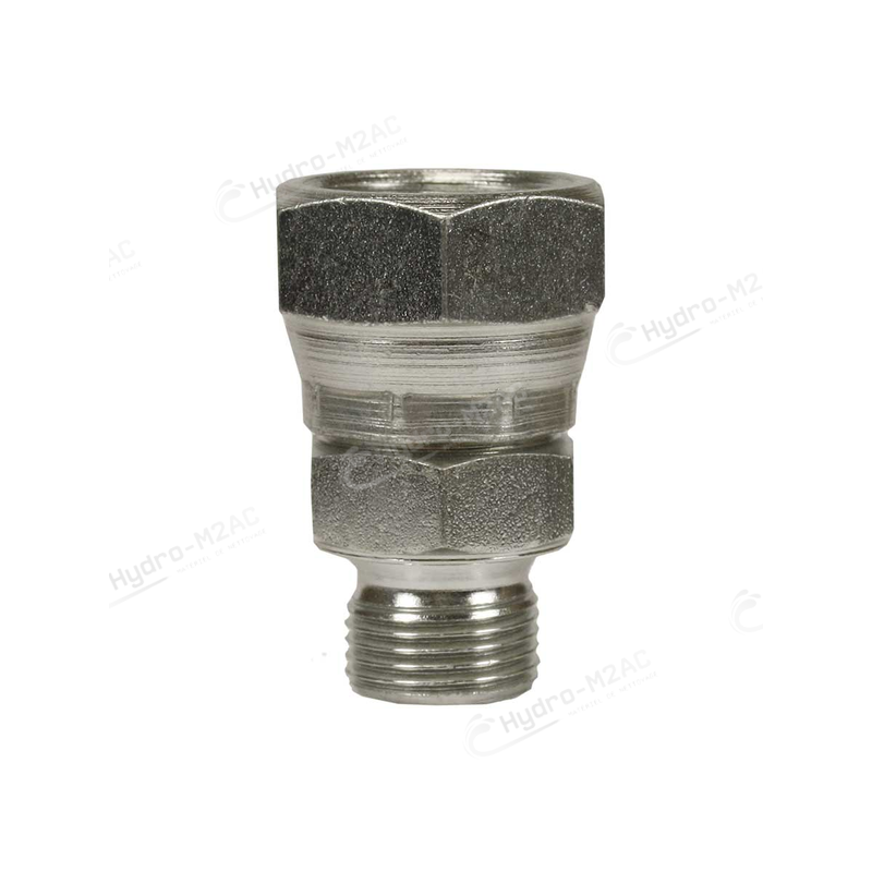 RACCORD DROIT BSP 1/2M:BSP 1/2F ZINGUÉ - image 1