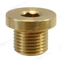BOUCHON 1/8M AVEC COLLERETTE LAITON - image 1