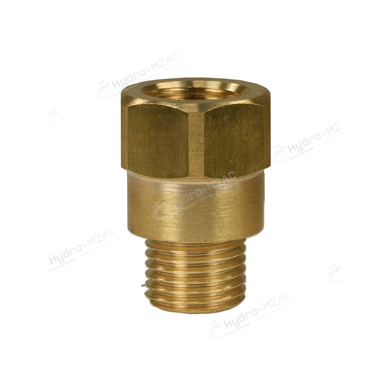 RACCORD 1/4M:1/4F LAITON - image 1