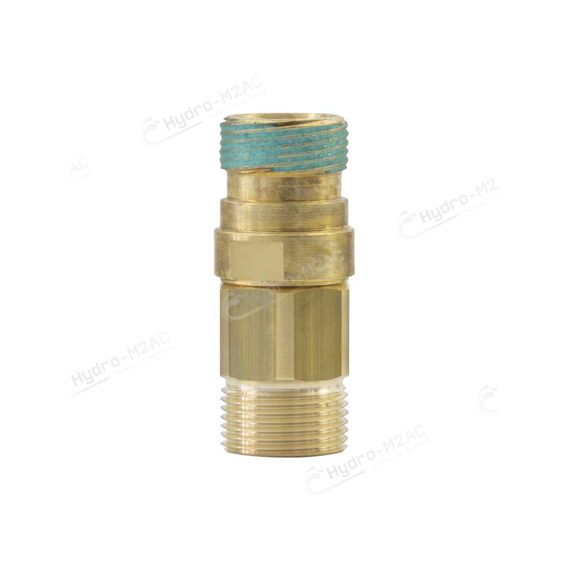 COUPLEUR DE FLEXIBLE M22 M / TR22 M LAITON 400 BAR - image 1