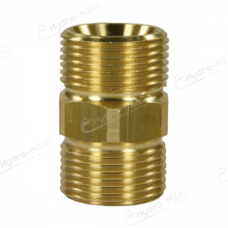 COUPLEUR DE FLEXIBLE M22 M / M22 M LAITON 400 BAR - image 1