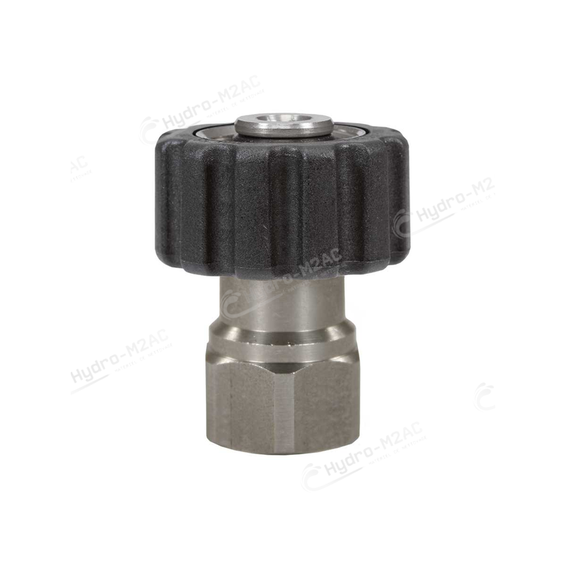RACCORD MANUEL INOX M22 F / 3/8 F 500 BAR - image 1