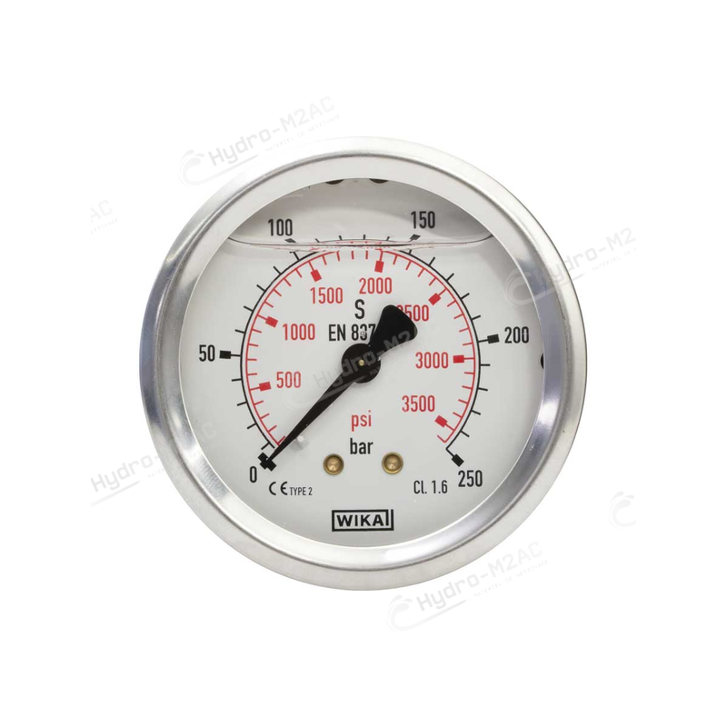 MANOMÈTRE Ø63 MM 0-1000 BAR LATÉRAL - image 1