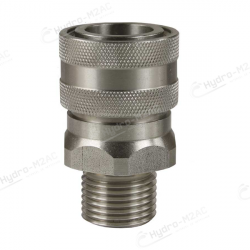 RACCORD RAPIDE ST-3100 3/8" M INOX - CÔNE 60° - image 1