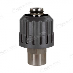 RACCORD MANUEL M24 F / 1/4" F - INOX NOIR - 700 BAR - image 1