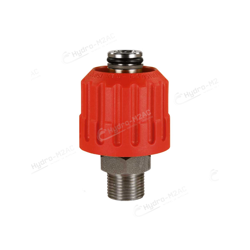 RACCORD MANUEL M24 F / 1/2" M - INOX - 700 BAR - image 1