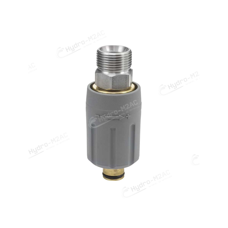 RACCORD ROTATIF TR22 F - M22 M ST-301 INOX/LAITON - image 1