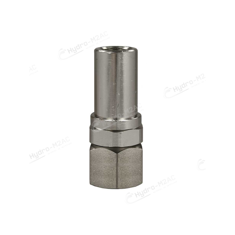 RACCORD ROTATIF 3/8 F - 1/4 F INOX/LAITON - image 1