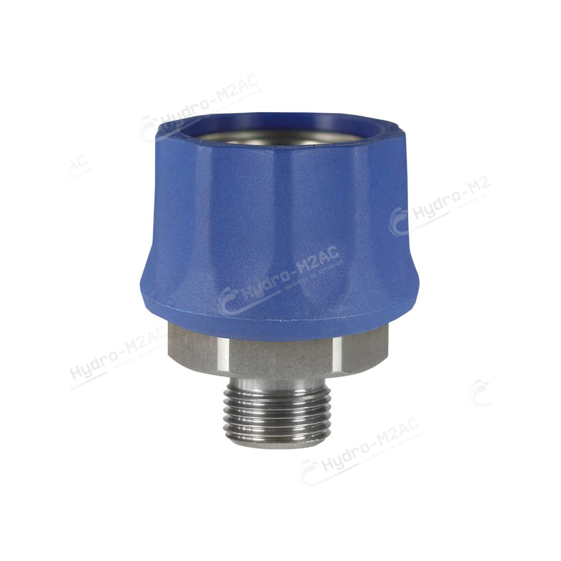 RACCORD RAPIDE ST-45-250 3/8 M INOX BLEU - image 1