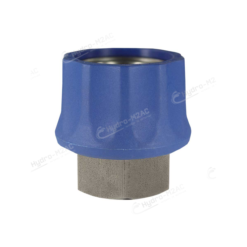 RACCORD RAPIDE ST-45-250 KW 1/2 F INOX BLEU - image 1