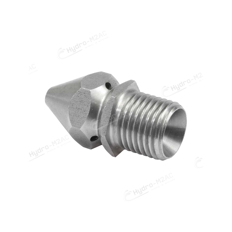 BUSE DE CANALISATION 1/4" M 040 JET FRONTAL INOX - image 1