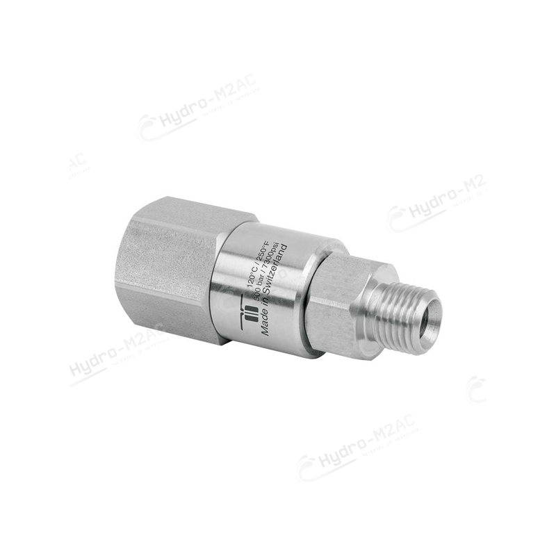 RACCORD ROTATIF DGVI-06 1/4" F - 1/4" M 500 BAR - image 1