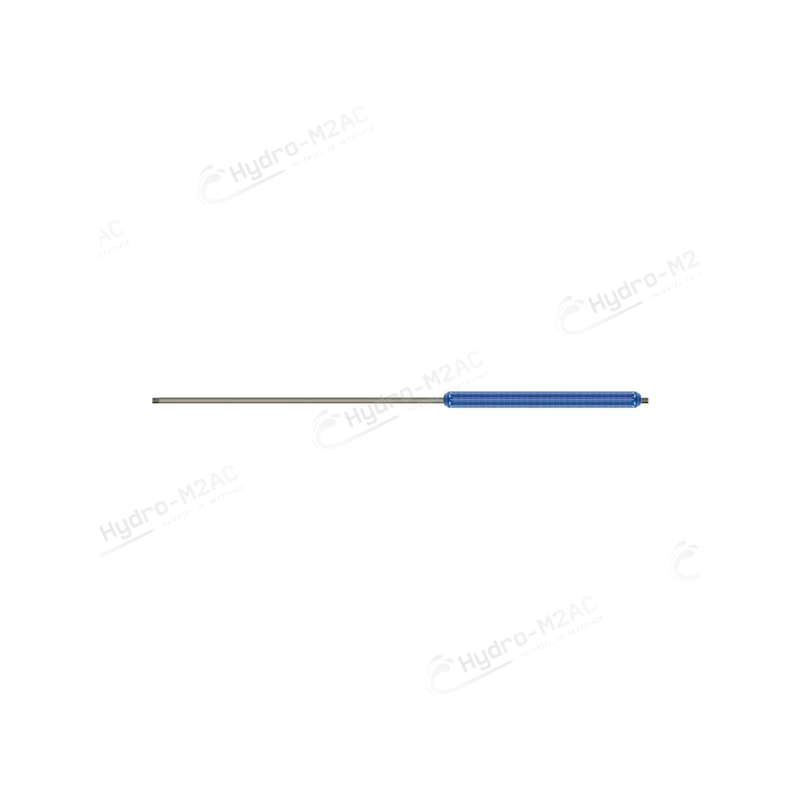 LANCE SURMOULÉE 1000 MM INOX BLEUE - image 1