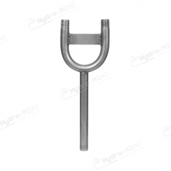LANCE EN U 200 MM INOX 2 SORTIES 1/4 M - image 1