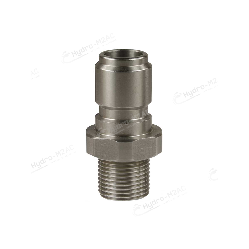 RACCORD RAPIDE 1/2 M CÔNE 60° INOX - image 1