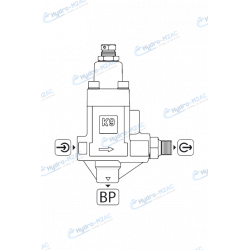 K9 - VANNE BYPASS HAUTE PRESSION K9 POUR POMPE